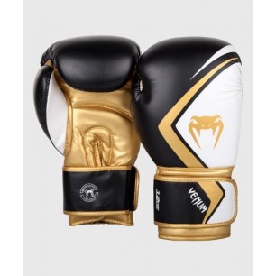 Venum Contender 2.0 Boxhandschuhe – Schwarz/Weiß-Gold