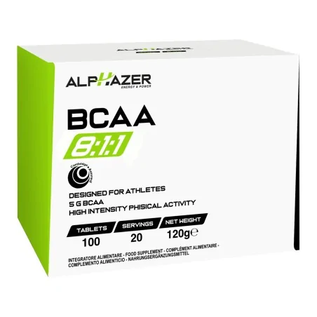 ALPHAZER BCAA 8:1:1 100 compresse - ALPHAZER BCAA 8:1:1 100 compresse