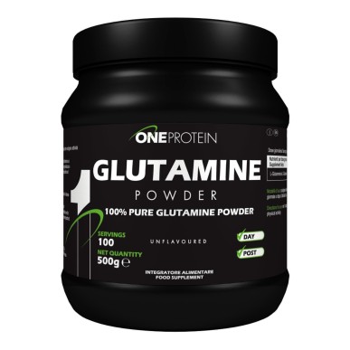 Poudre de glutamine One Protein 500gr - Poudre de glutamine ONE PROTEIN 500 grammes