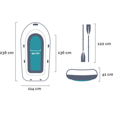 Ensemble Intex Canotto Challenger 2 - 68367NP