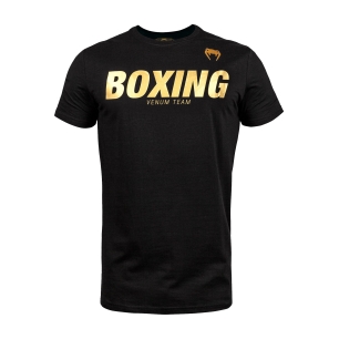 Venum T-Shirt Boxing Vt Black/Gold - VENUM-03731-126
