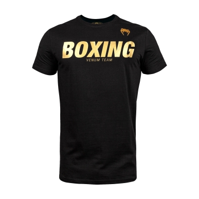 Venum T-Shirt Boxing Vt Schwarz/Gold – VENUM-03731-126