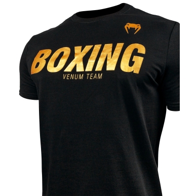 Venum T-Shirt Boxing Vt Schwarz/Gold – VENUM-03731-126