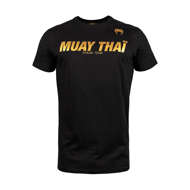 Camiseta Venum Muay Thai Vt Negro/Oro