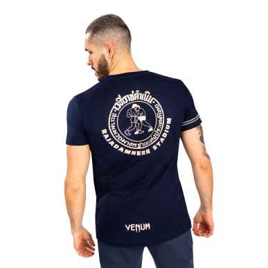 Venum T-Shirt Rajadamnern Navy Blue - VENUM-04913-018
