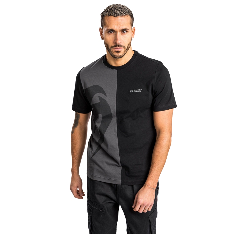 Camiseta Venum Uomo Giant Split Negro/Gris