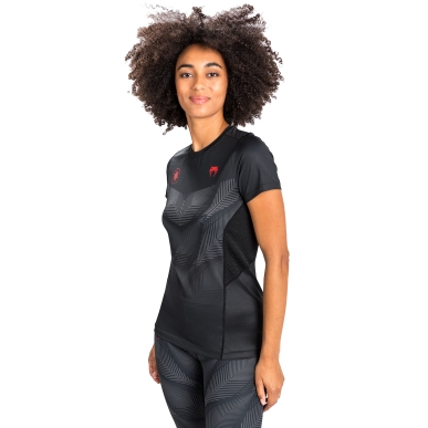 T-Shirt Venum Phantom Dry Tech Noir/Rouge Donna - VENUM-04731-100