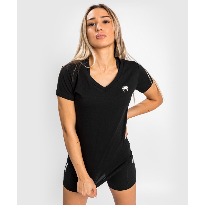 Camiseta Venum Essential Negra Donna