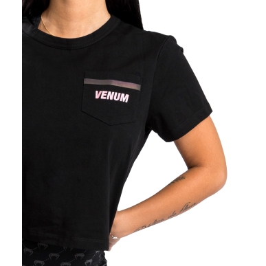 Venum T-Shirt Pink Pocket Black/Pink Gold Donna - VENUM-04584-537