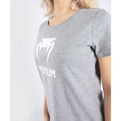 Camiseta Venum Classic Light Heather Grey Donna - VENUM-04599-031