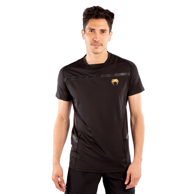 Venum T-Shirt G-Fit Dry-Tech Black/Gold