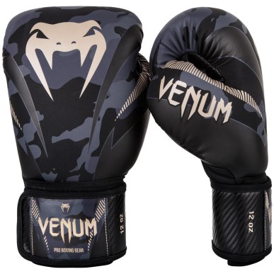 GUANTES DE BOXEO VENUM IMPACT - CAMO OSCURO/ARENA