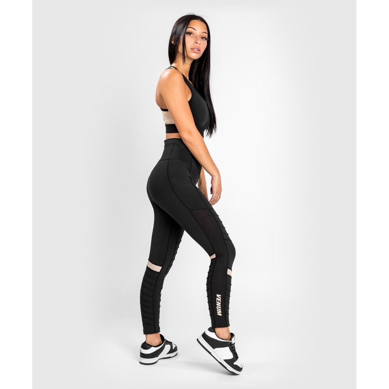 Venum Moto Leggings 7/8 Black/Sand Donna