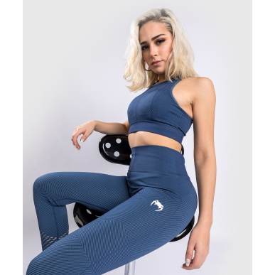 Legging Venum Sparring Seamless 7/8 Bleu Marine Donna - VENUM-04460-018