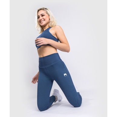 Legging Venum Sparring Seamless 7/8 Bleu Marine Donna - VENUM-04460-018