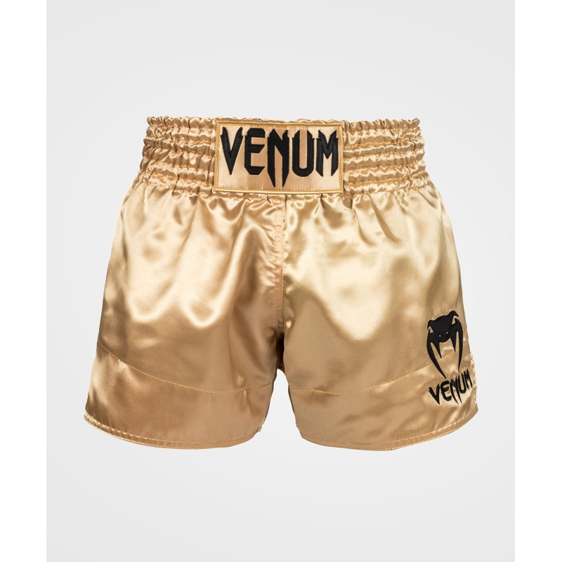 Venum Classic Muay Thai Shorts – Gold/Schwarz