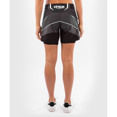 Venum Ufc Authentic Fight Night Short Coupe Longue Noir Donna - VNMUFC-00019-001