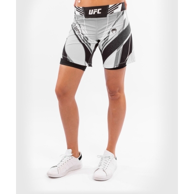 Venum Ufc Authentic Fight Night Short Coupe Longue Blanc Donna - VNMUFC-00019-002