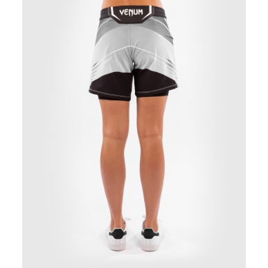 Venum Ufc Authentic Fight Night Short Coupe Longue Blanc Donna - VNMUFC-00019-002