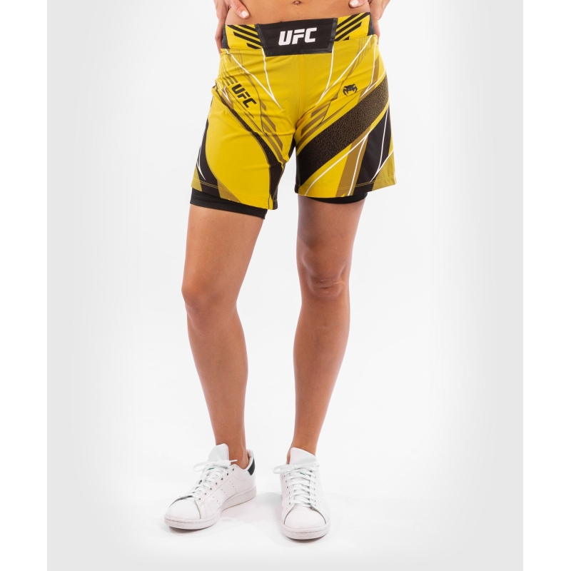 Venum Ufc Authentic Fight Night Shorts Long Fit Yellow Donna