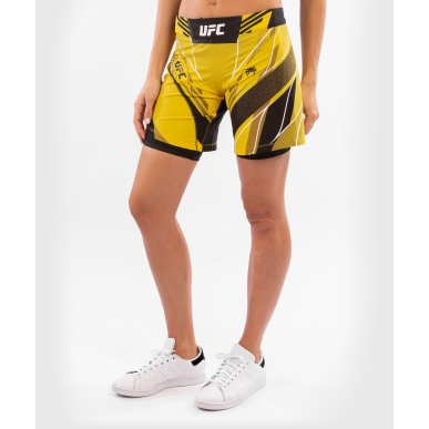 Venum Ufc Authentic Fight Night Shorts Long Fit Yellow Donna - VNMUFC-00019-006