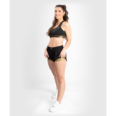 Venum Lightning Double Layer Shorts Schwarz/Gold Donna - VENUM-04595-126