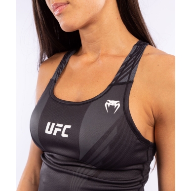 Venum Ufc Authentic Fight Night Fitted Tank With Shelf Bra Black Donna - VNMUFC-00012-001