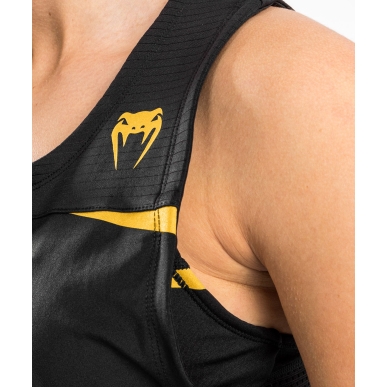 Camiseta sin mangas Venum Tempest 2.0 Dry Tech Negro/Oro Mujer - VENUM-04321-126