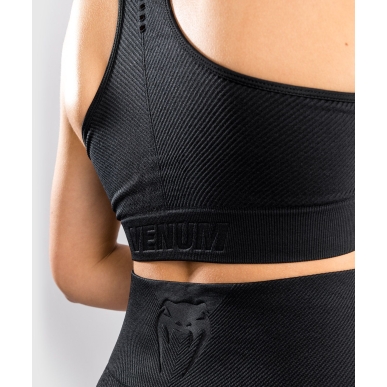 Sujetador deportivo sin costuras Venum Sparring Black Donna - VENUM-04461-001