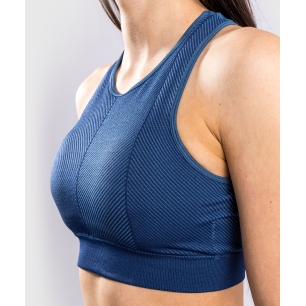 Venum Sparring Seamless Sports Bra Navy Blue Donna