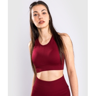 Venum Sparring Seamless Sports Bra Burgundy Donna - VENUM-04461-050