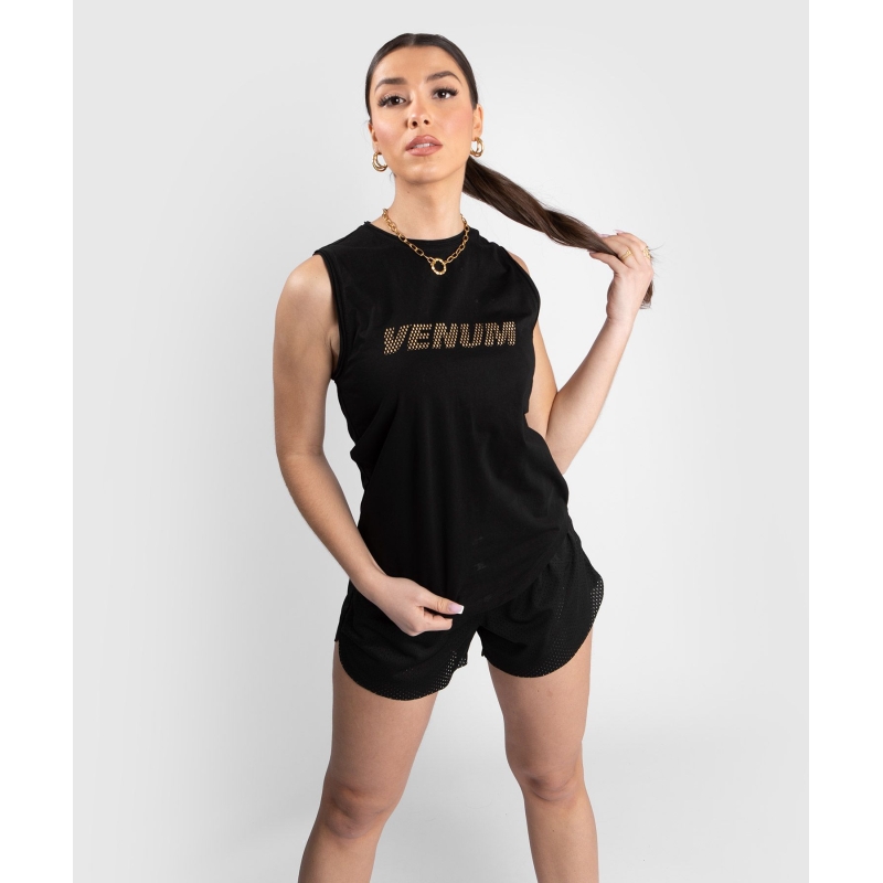 Venum Lightning Tank Top Black/Gold Donna