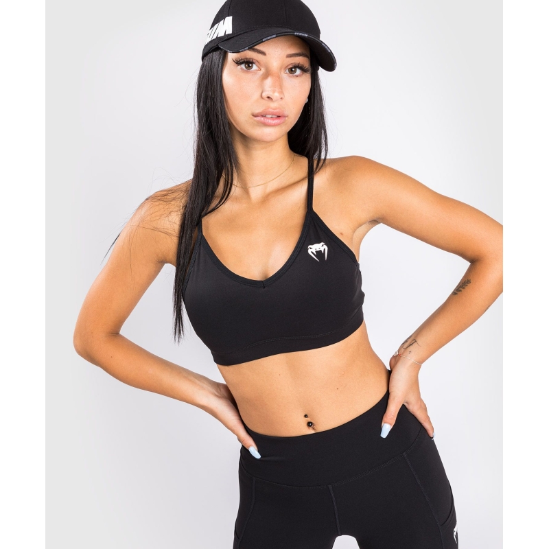 Sujetador deportivo de bajo impacto Venum Essential negro Donna