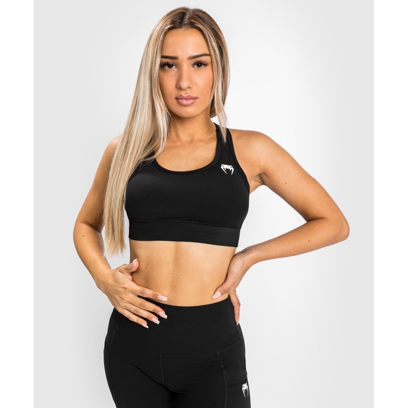 Sujetador deportivo Venum Essential de impacto medio negro Donna