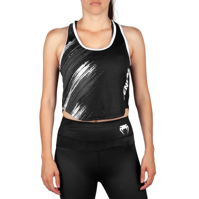 Venum Rapid 2.0 Tank Top Black/White Donna