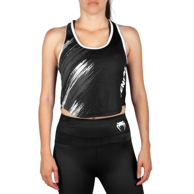 Venum Rapid 2.0 Tank Top Black/White Donna - VENUM-03756-108