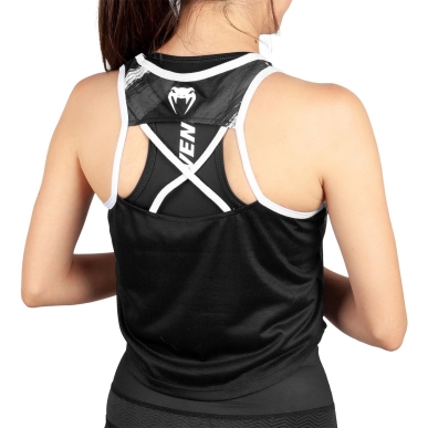 Venum Rapid 2.0 Tank Top Black/White Donna - VENUM-03756-108