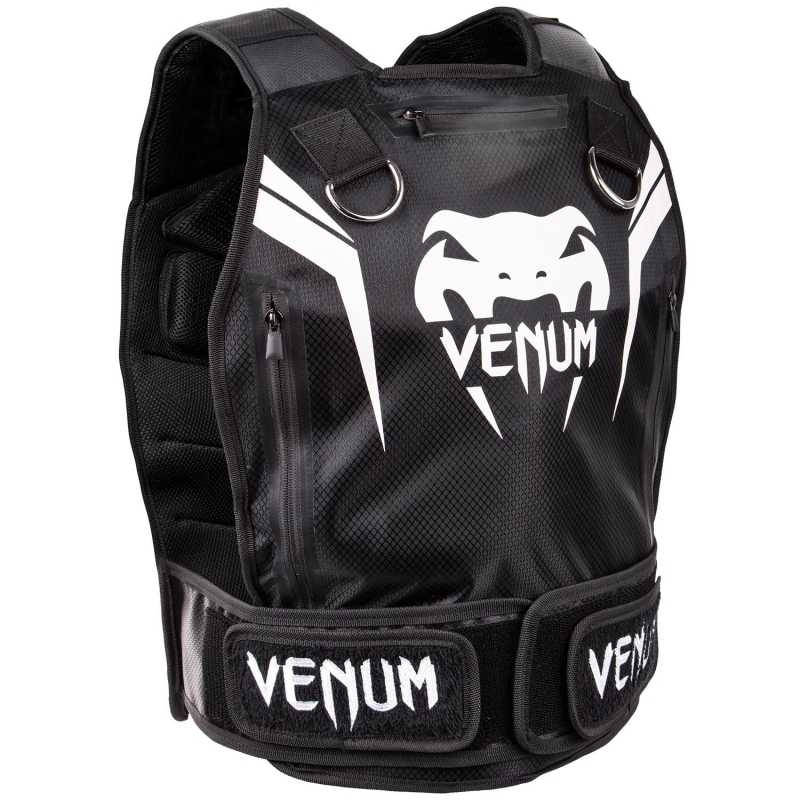 Venum Elite Gewichtsweste Schwarz/Weiß