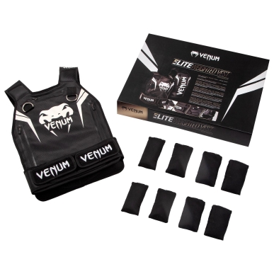 Gilet Venum Elite avec poids Noir/Blanc - VENUM-03333-108