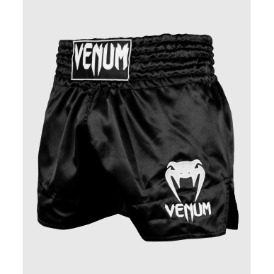 Venum Muay Thai Classic Shorts – Schwarz/Weiß – VENUM-03813-108