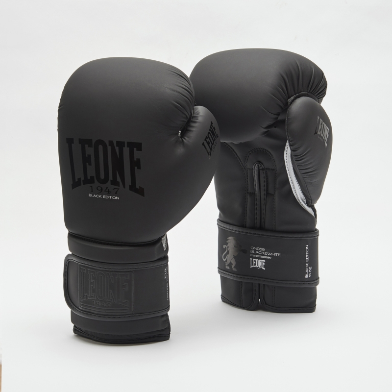 Leone 1947 Guantes Boxeo Blanco y Negro