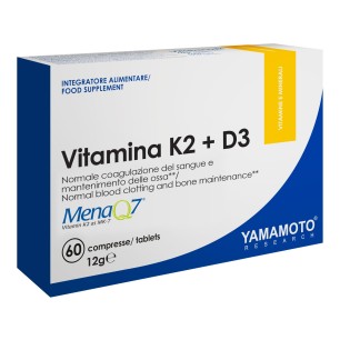 Yamamoto Vitamina K2 + D3 MenaQ7 60 Compresse - Vitamina K2 + D3 MenaQ7 60 compresse