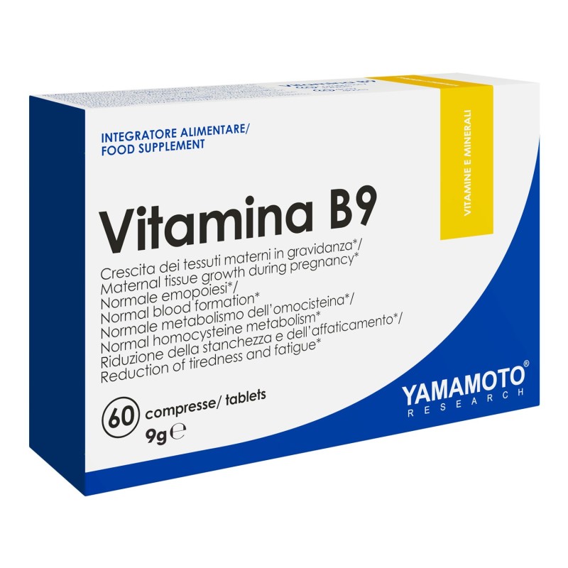 Yamamoto Vitamina B9 Ácido Fólico 400mcg 60 Comprimidos