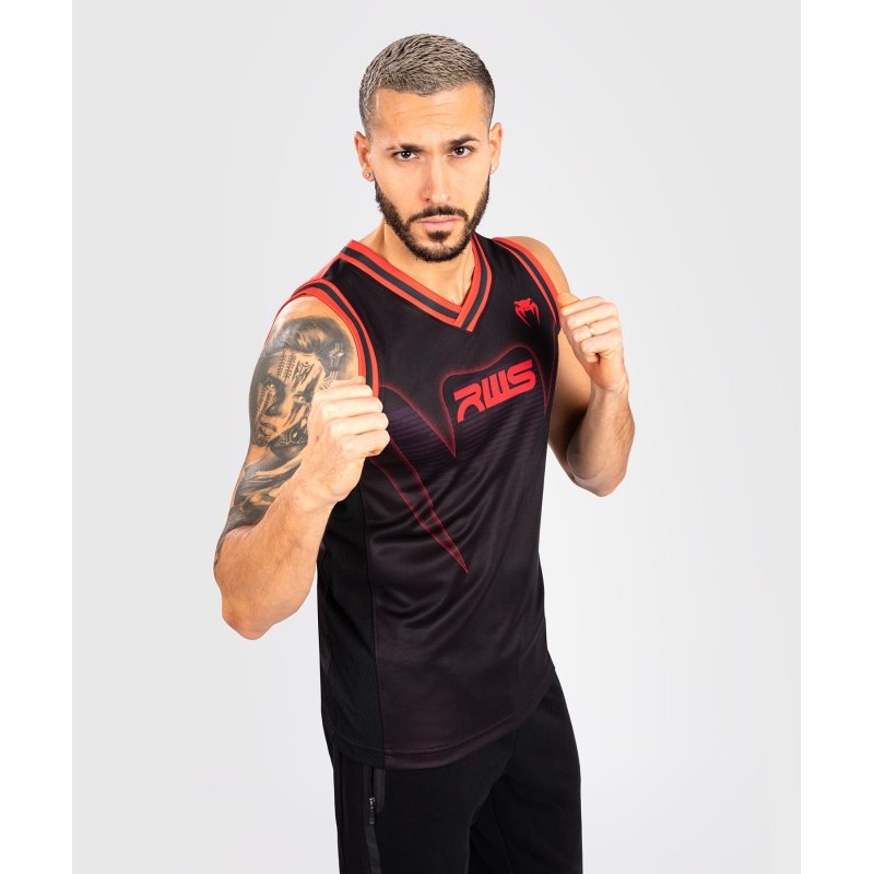 Camiseta Sin Mangas Rws X Venum Dry Tech- Negro