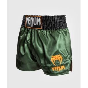 Venum Classic Muay Thai Short- Green/Gold/White